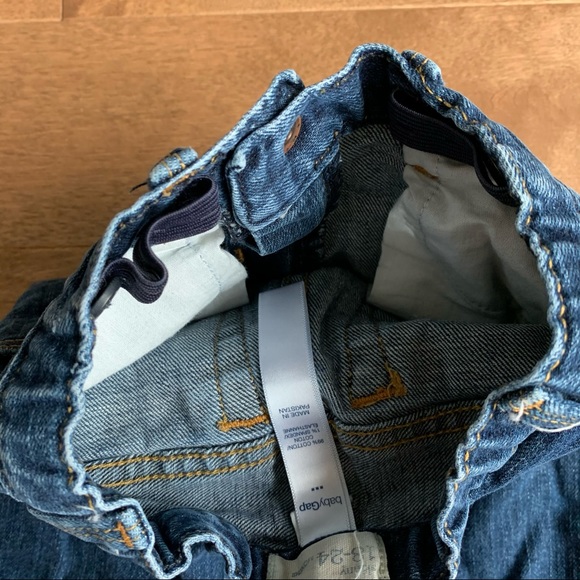 2/$10 GAP Toddler girl skinny blue jeans 18-24m - Picture 4 of 4